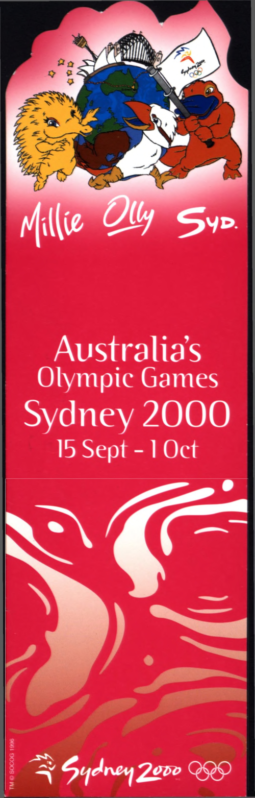 Olympic bookmark, 2000