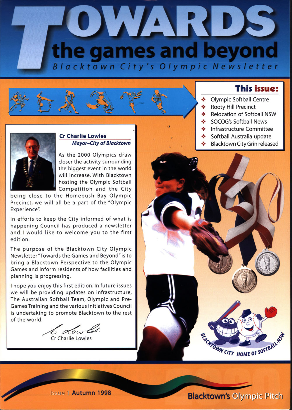 Towards the Games and Beyond, Newsletter No 1, Autumn 1998