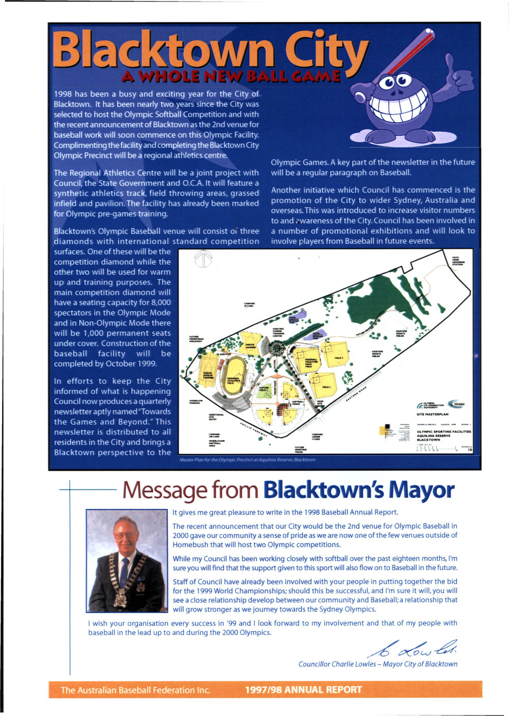 Blacktown City, a whole new ball game, 1998