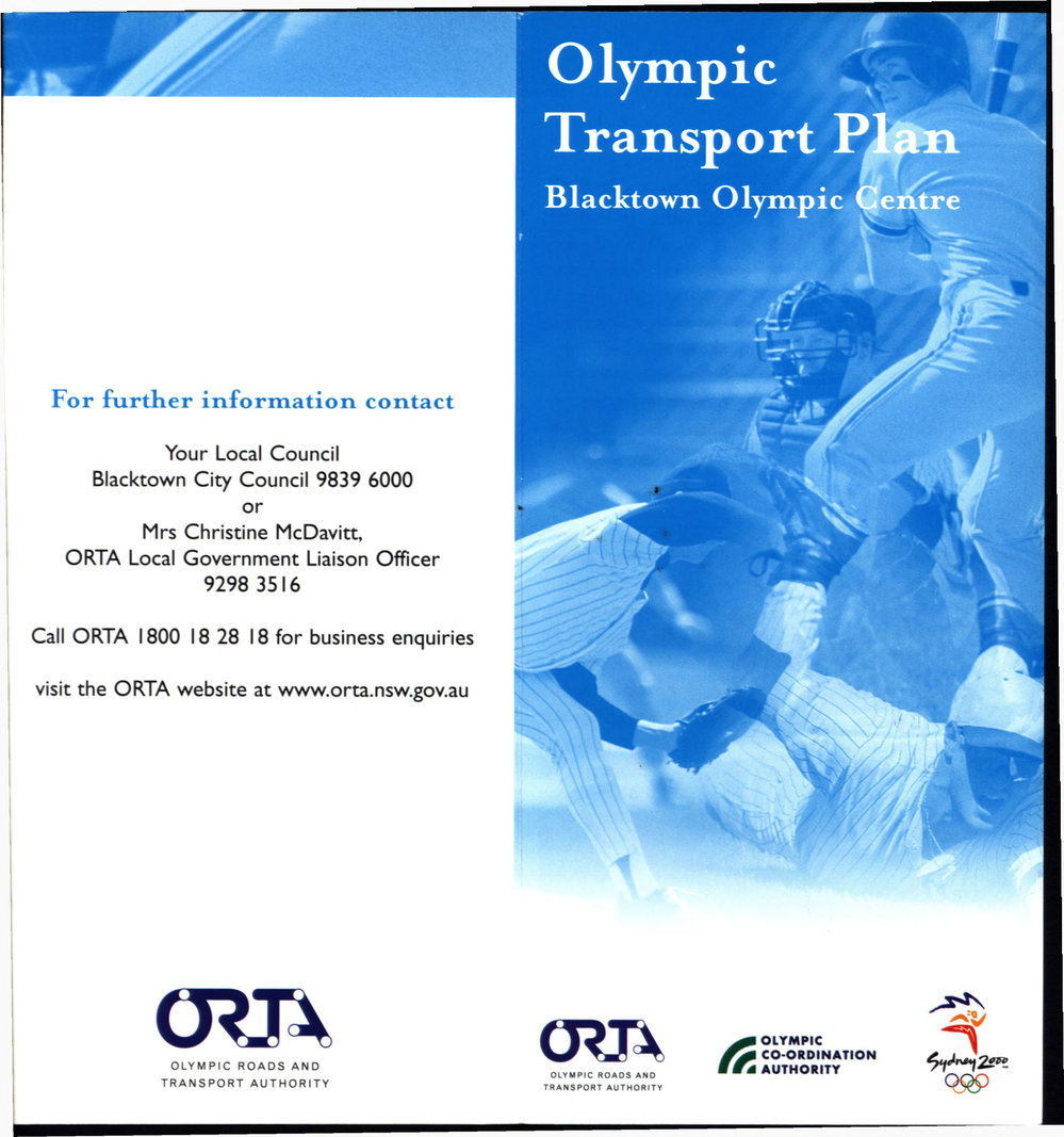 Olympic Transport Plan, Blacktown Olympic Park, 2000