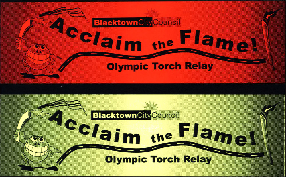 Acclaim the Flame stickers, Sydney Olympics, 2000