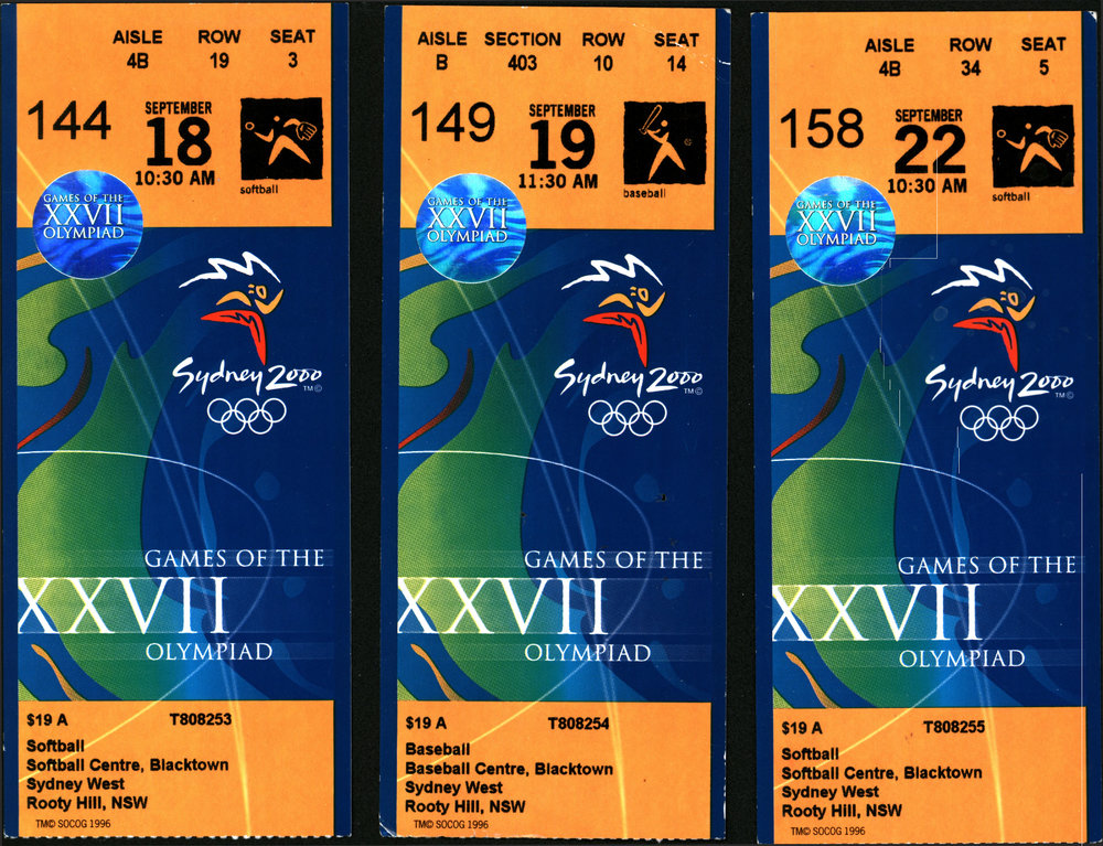 Tickets - XXVII Olympaid Sydney, 2000
