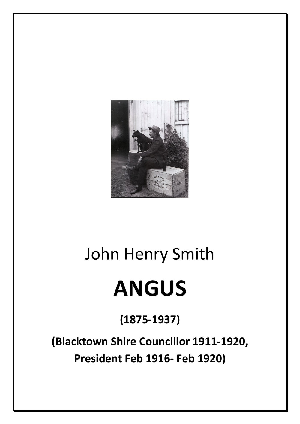 John Henry Smith Angus - Biography