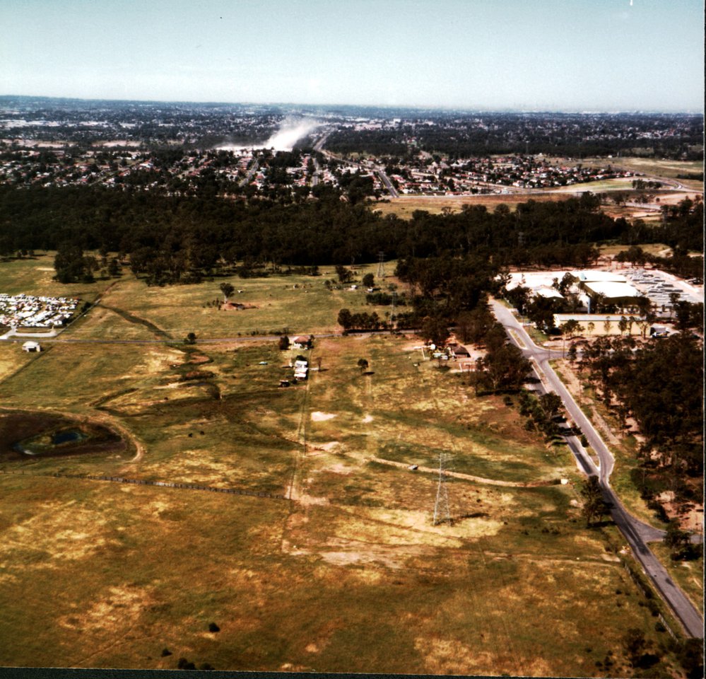 Aerial view of Glendenning and surroundings