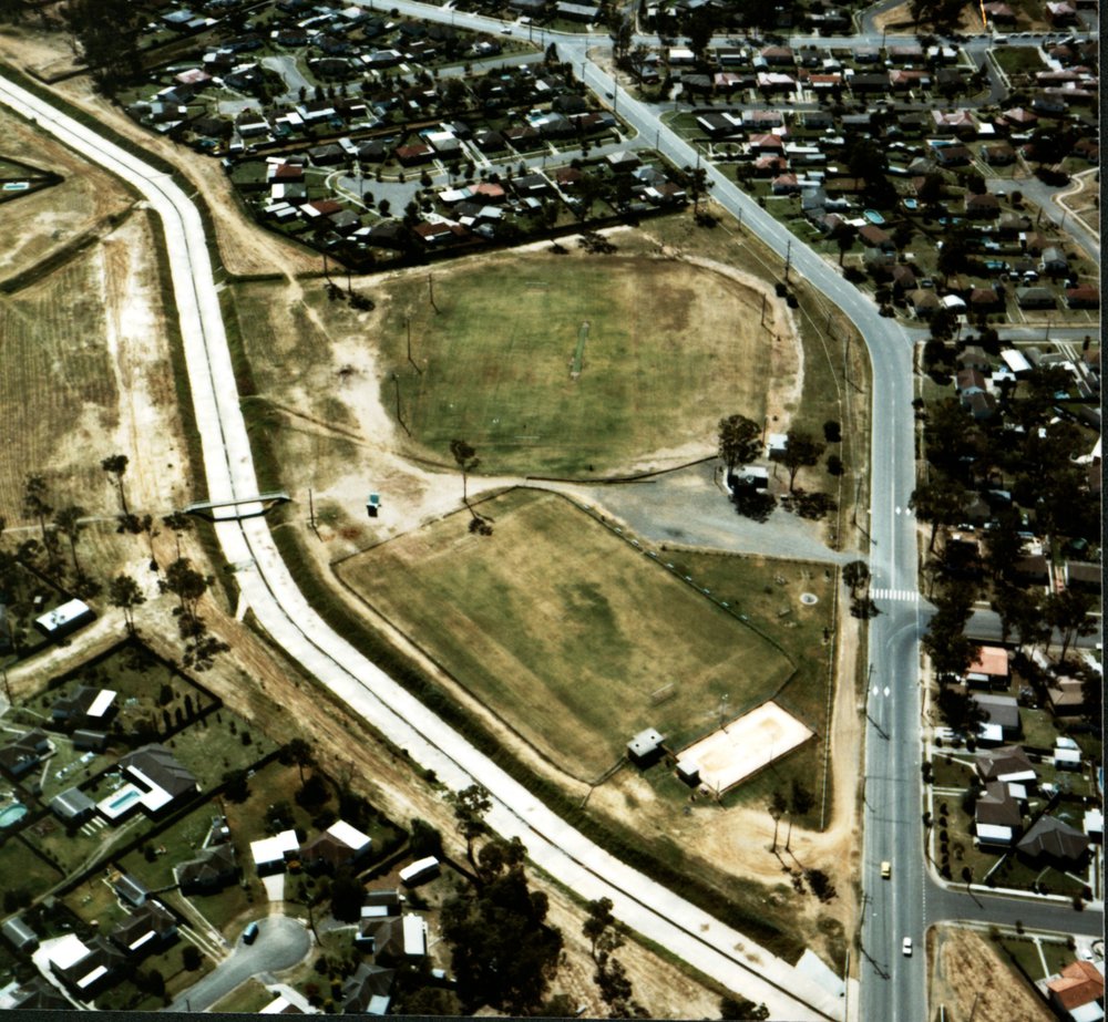 Aerial View of Davis Road and Breakfast Creek, Marayong