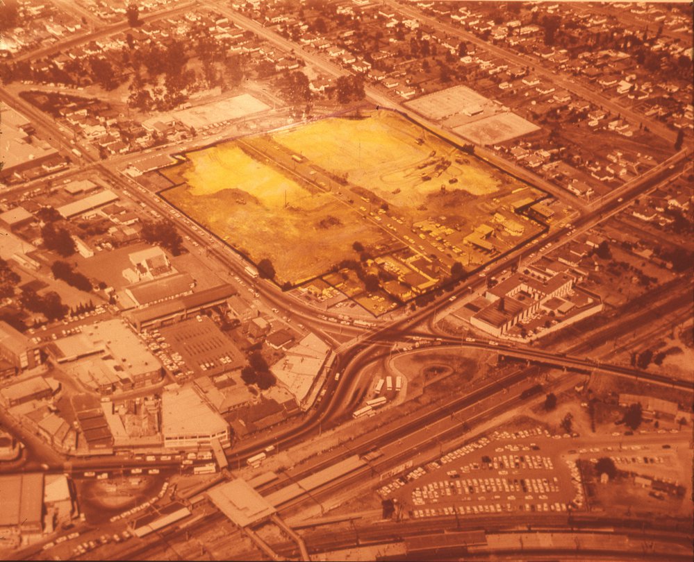 Aerial view of Blacktown CBD