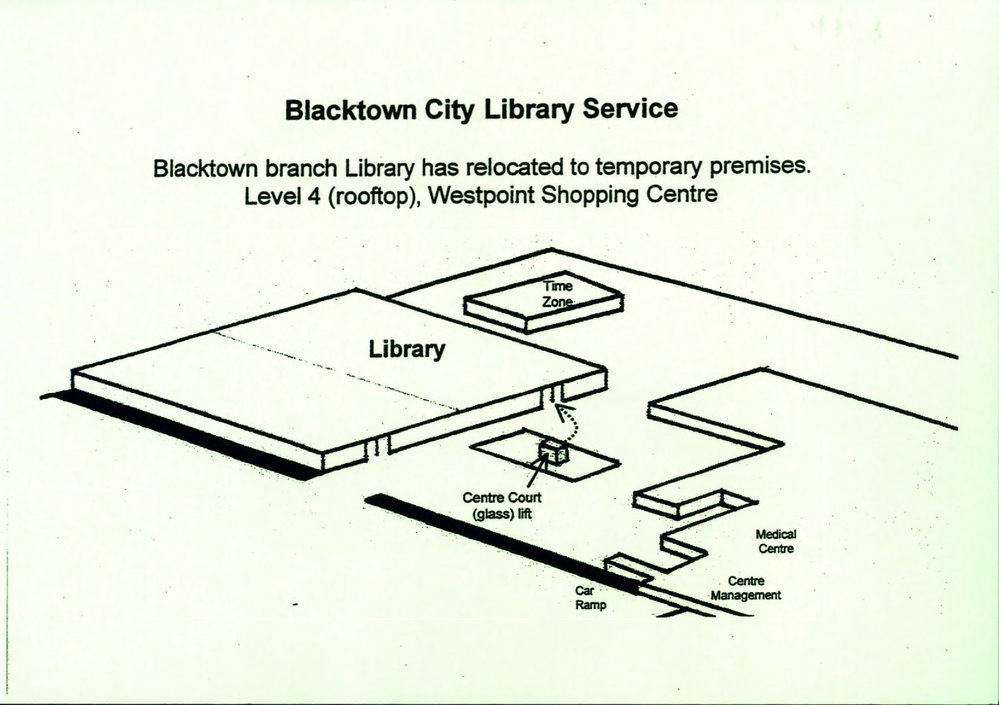 Max Webber Library temporary relocation to Westpoint, 2003