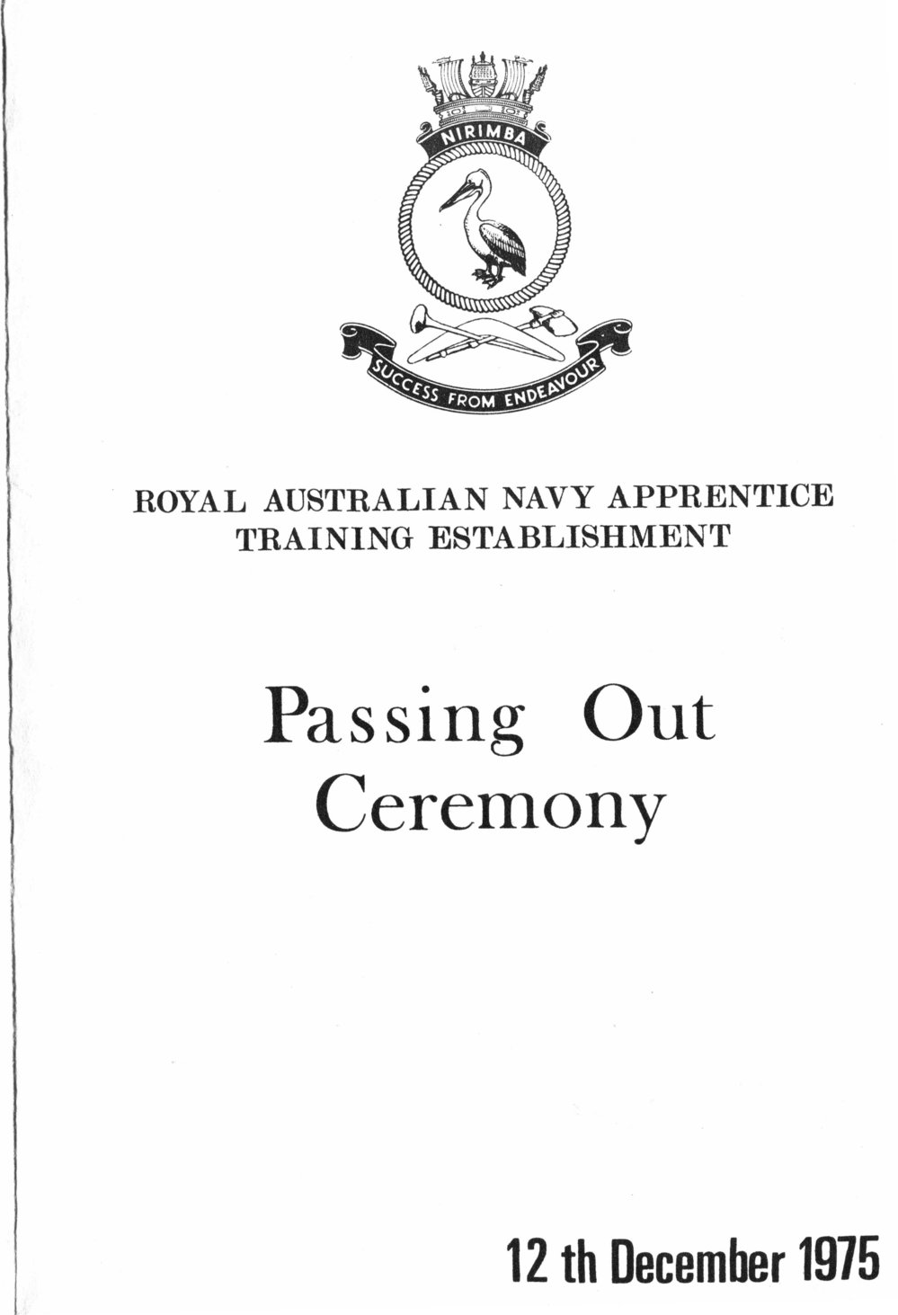 HMAS Nirimba Passing Out Ceremony, 1975