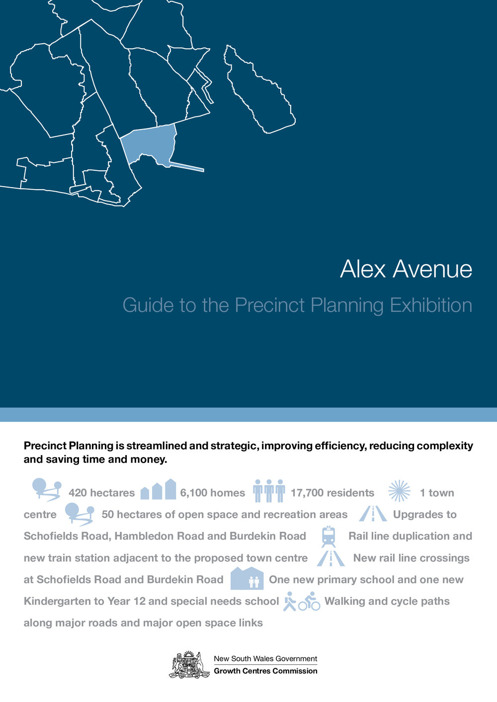 Alex Avenue: Guide to the Precinct Planning Exhibition, 2009