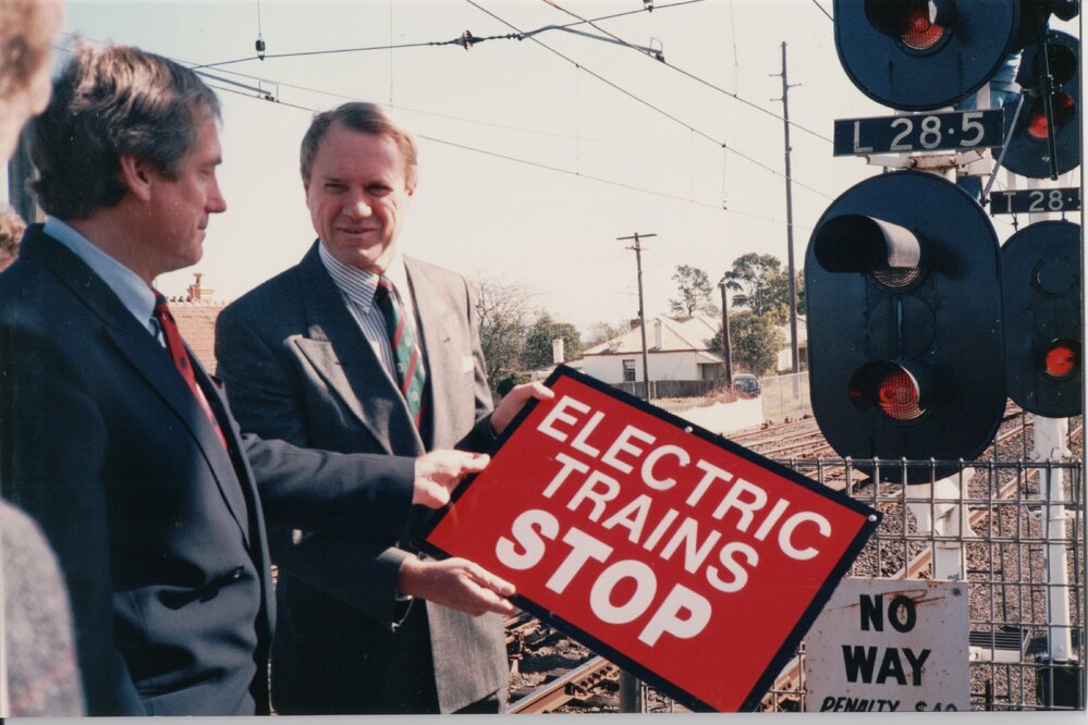 Richmond railway line electrification, 1991