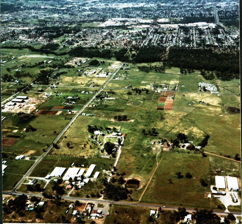 Aerial View of Power Street and Rooty Hill Road North