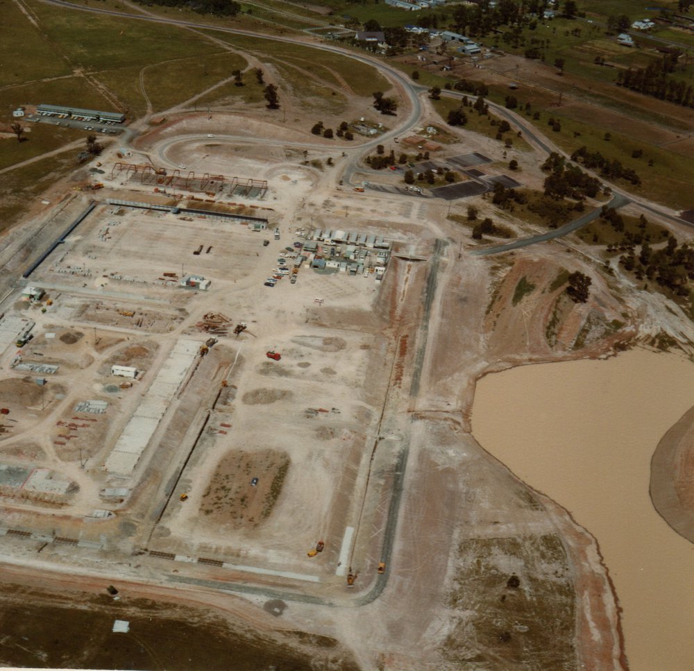 Aerial view of Parklea Correctional Centre under construction