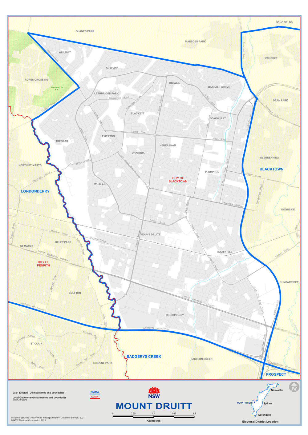Mount Druitt electorate, 2021