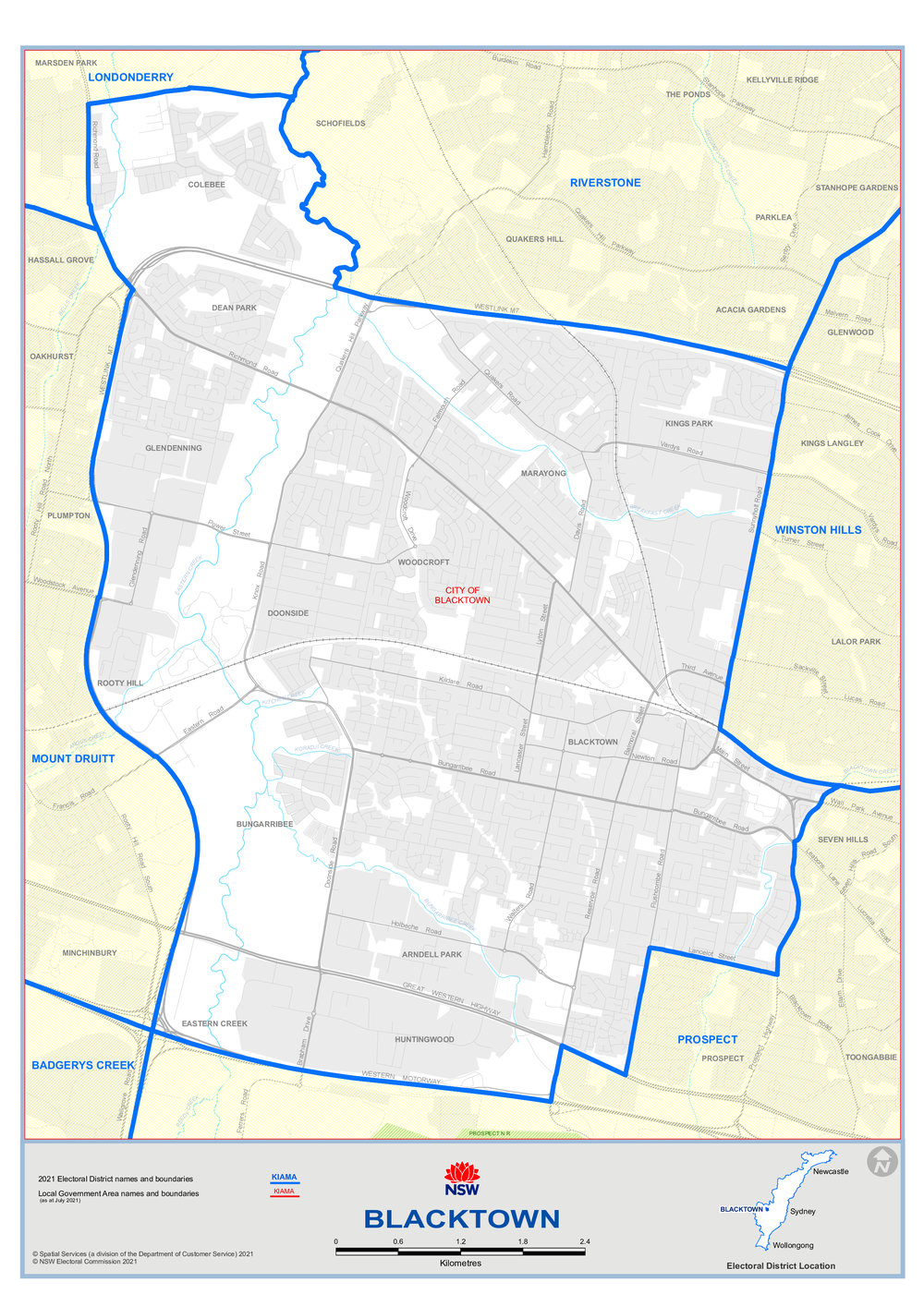 Blacktown electorate, 2021