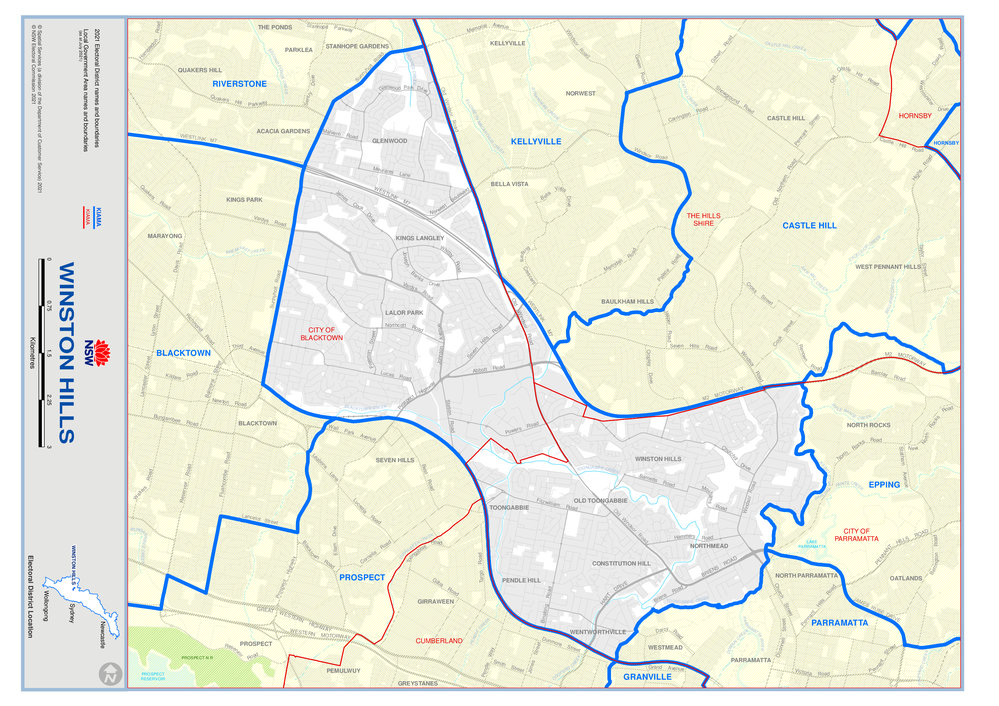 Winston Hills electorate, 2021