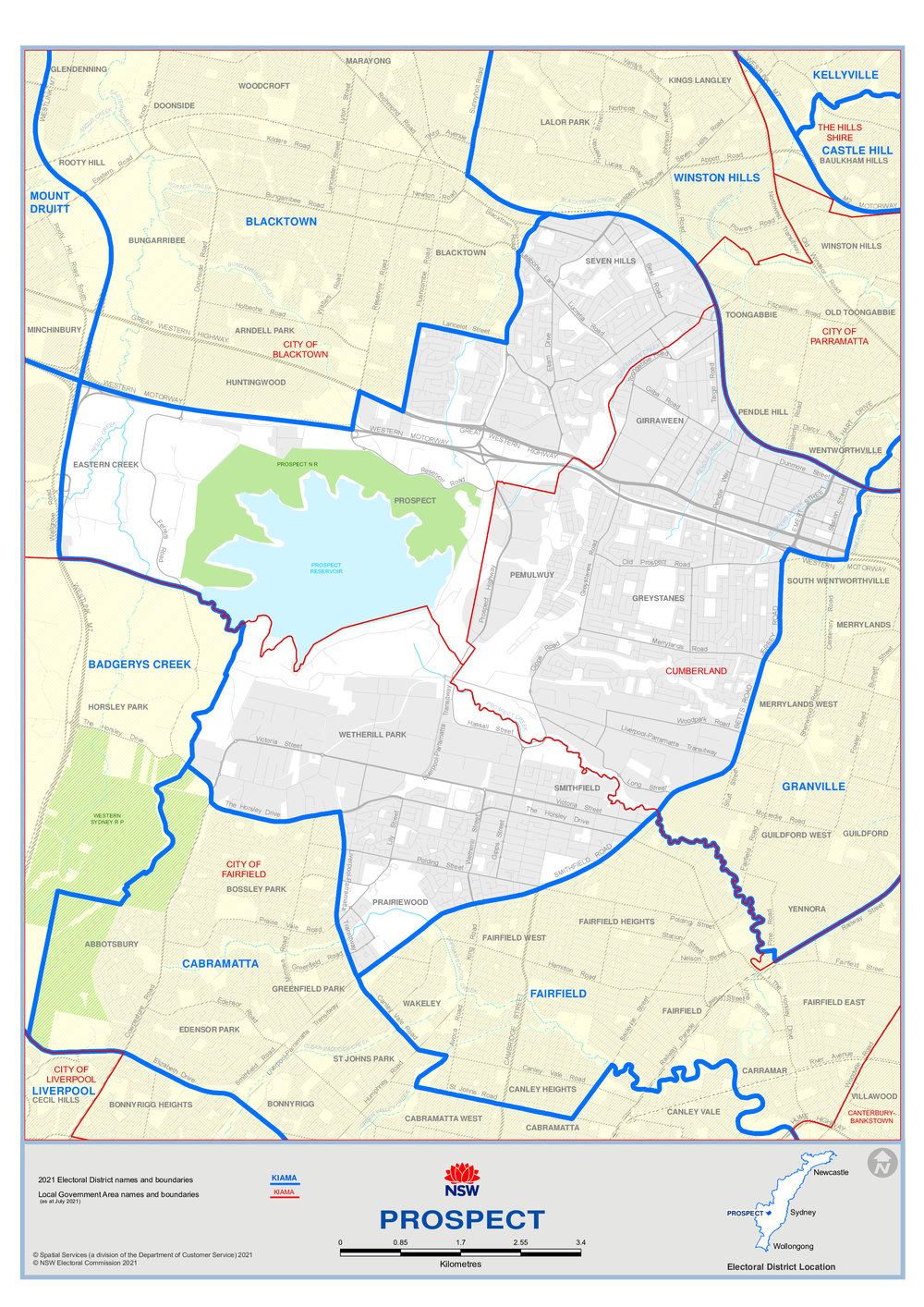 Prospect electorate, 2021