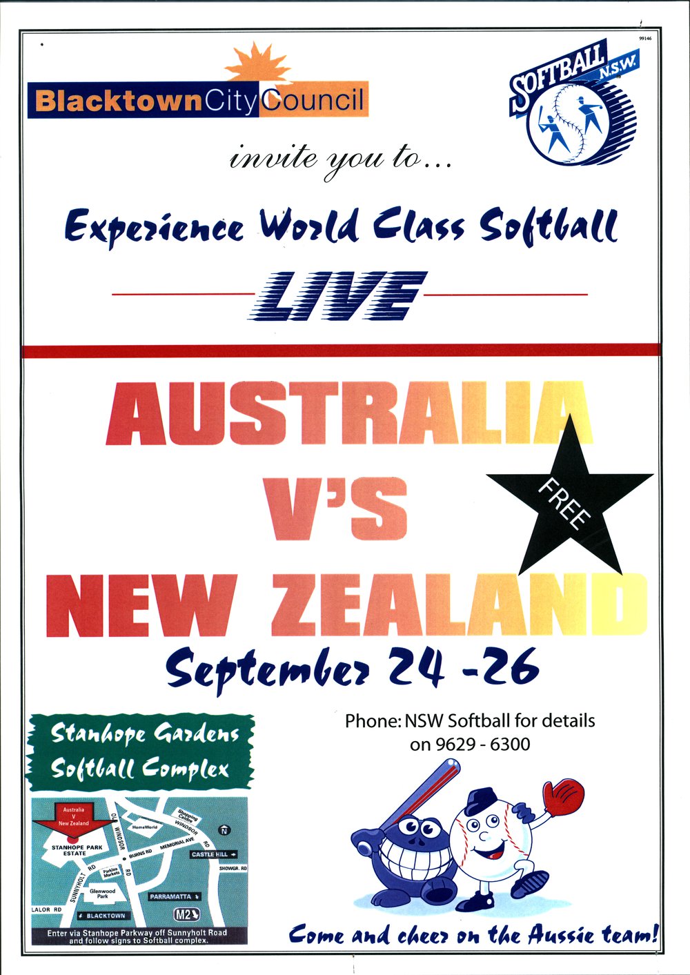 Australia vs New Zealand Softball, ?1990s