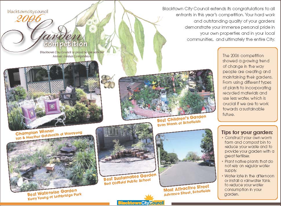 Blacktown City Council Garden Competition, 2006