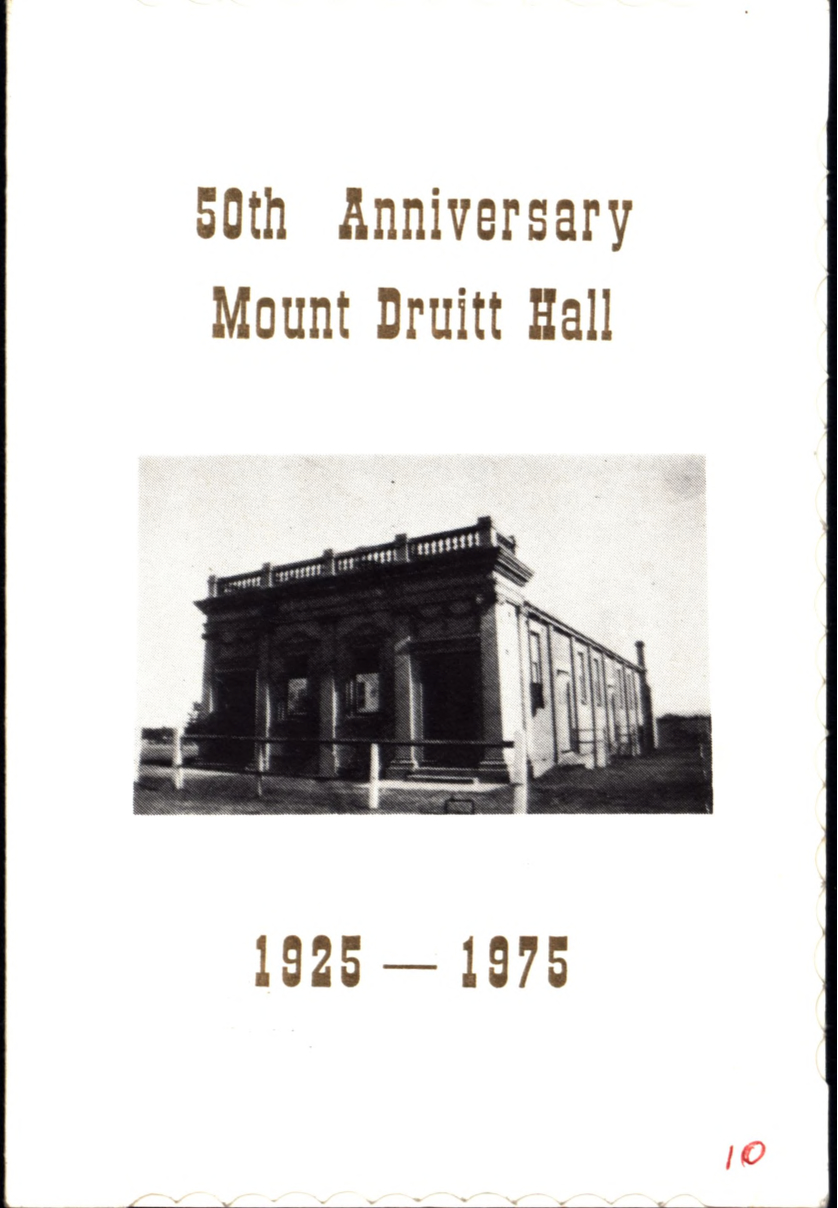 50th anniversary Mount Druitt Hall, 1925-1975