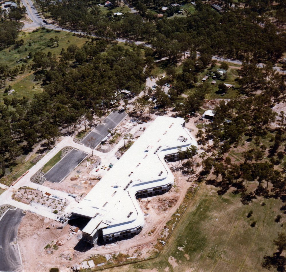 Aerial view of Mount Druitt Hospital under construction