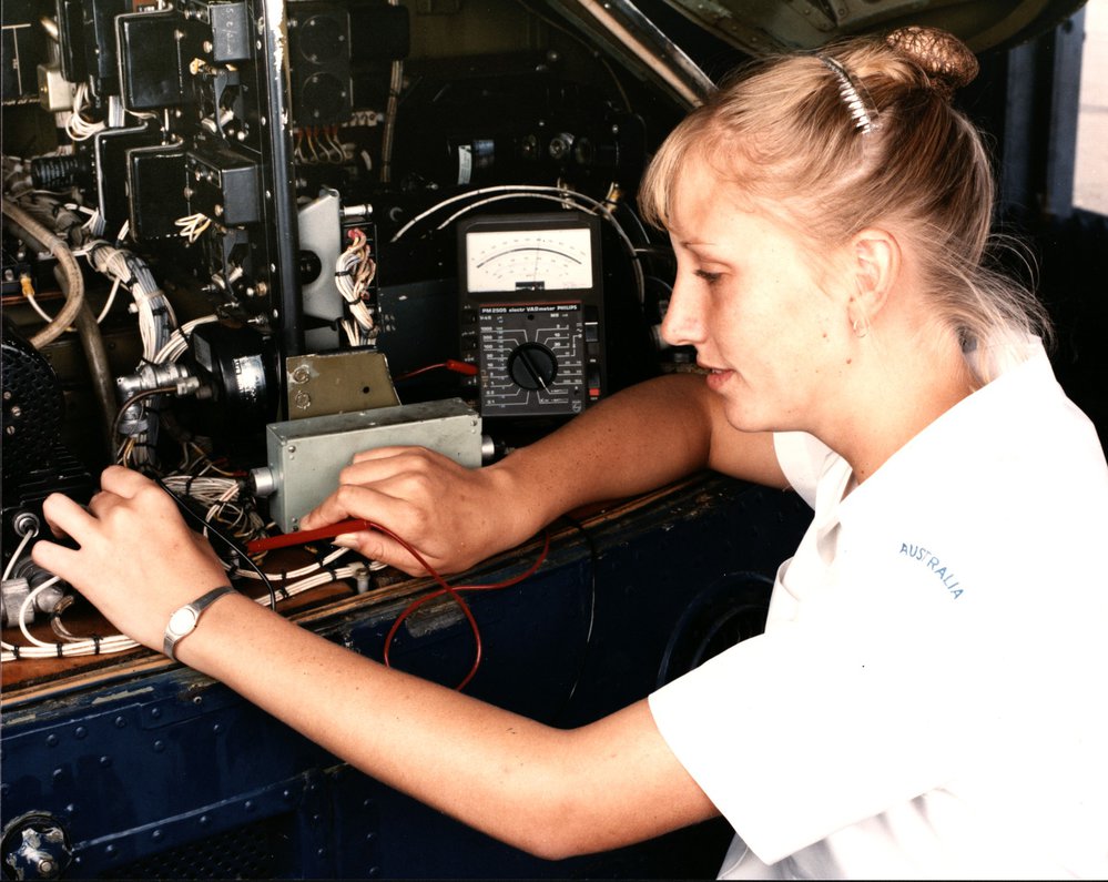 Electronics trainee at HMAS Nirimba, Quakers Hill