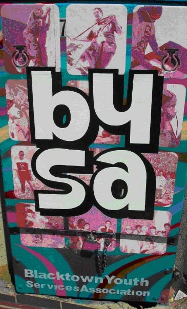 BYSA Mural, Electric Art project, 2005