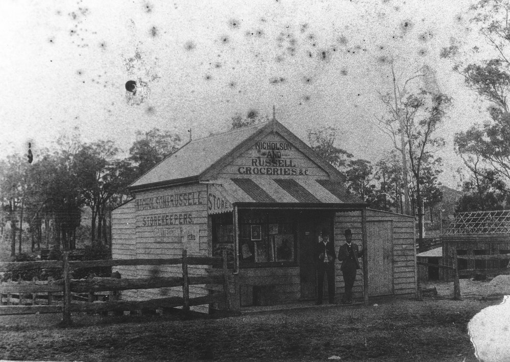 Henry Johnson Russell's first store at Blacktown, c1908