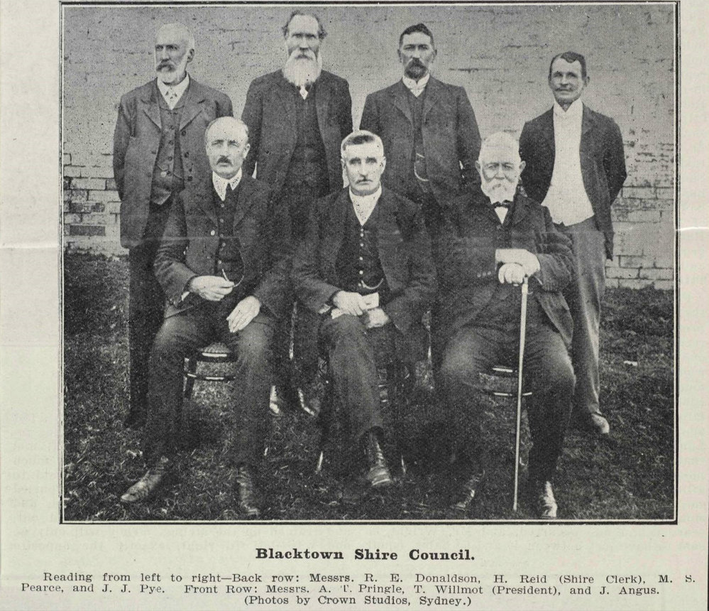 Blacktown Shire Councillors, 1907