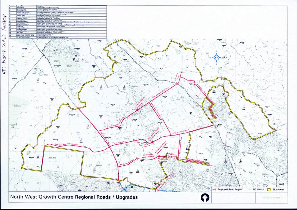 North West Growth Centre Regional Roads/Upgrades