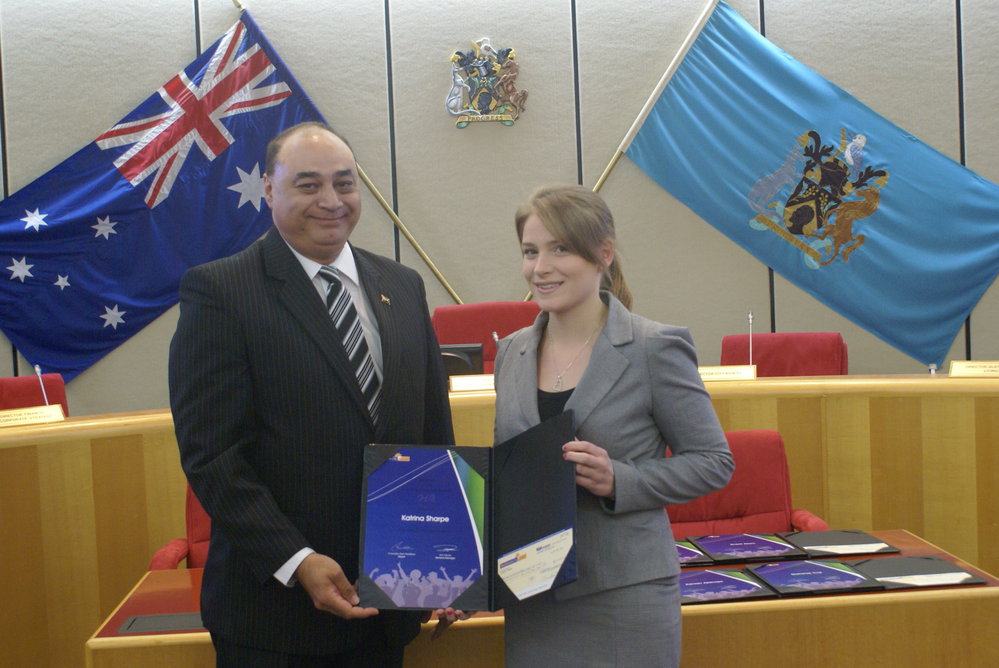 Blacktown City Council Tertiary Scholarship Award winner, 2012