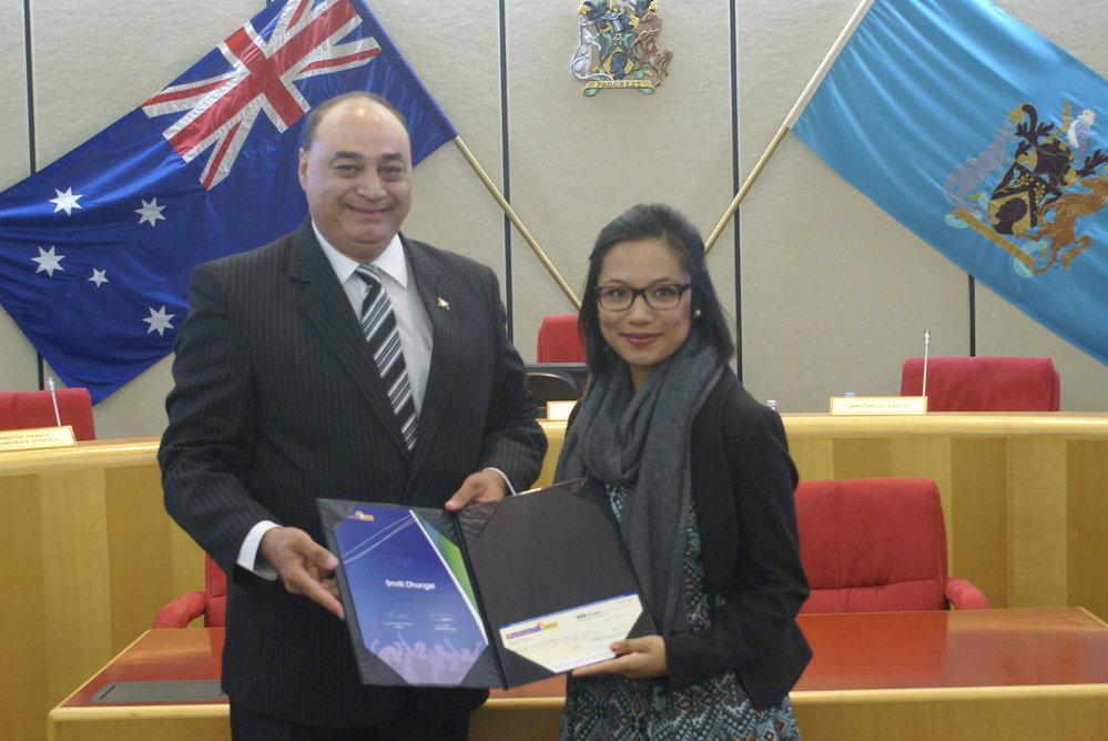Blacktown City Council Tertiary Scholarship Award winner, 2012