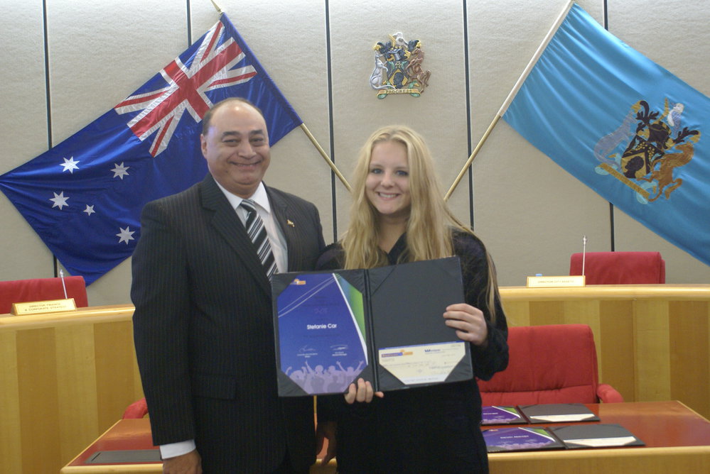 Blacktown City Council Tertiary Scholarship Award winner, 2012