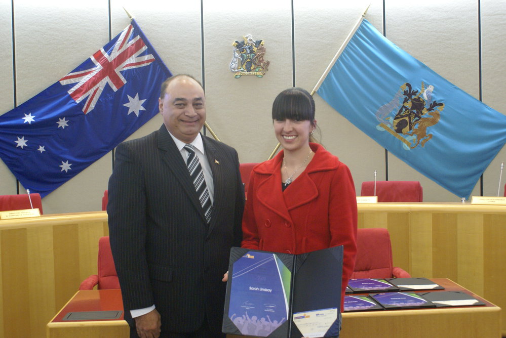 Blacktown City Council Tertiary Scholarship Award winner, 2012