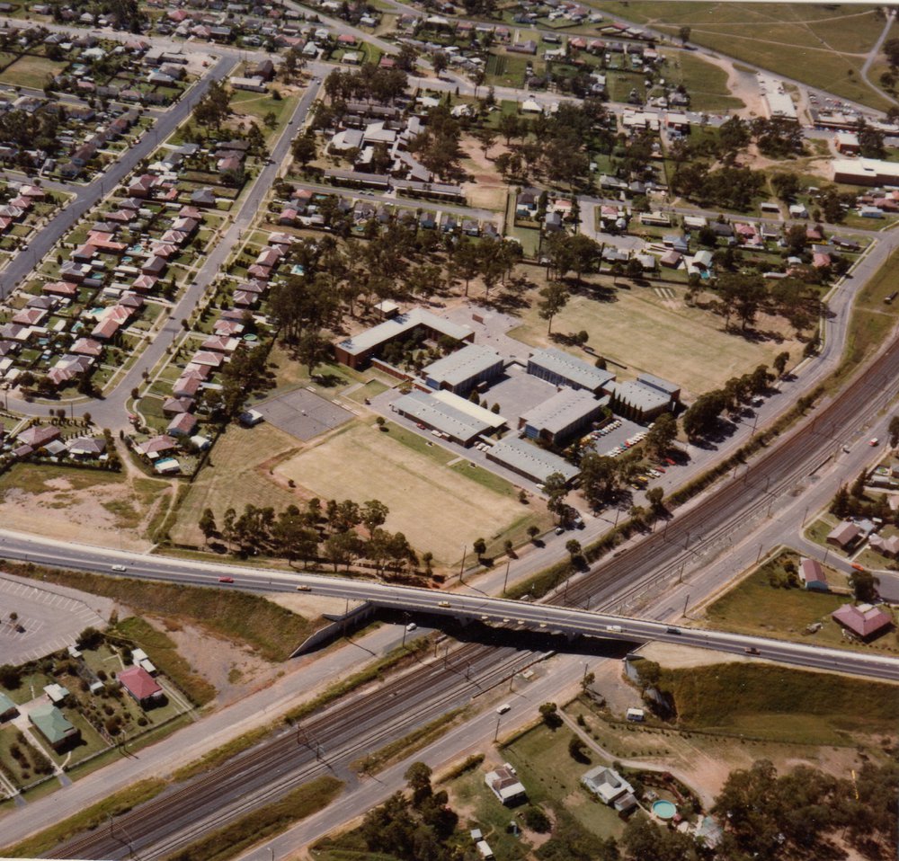 Aerial view of Francis Road, Rooty Hill Overpass