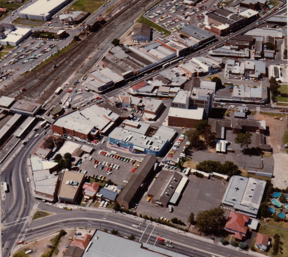 Aerial view of Blacktown CBD