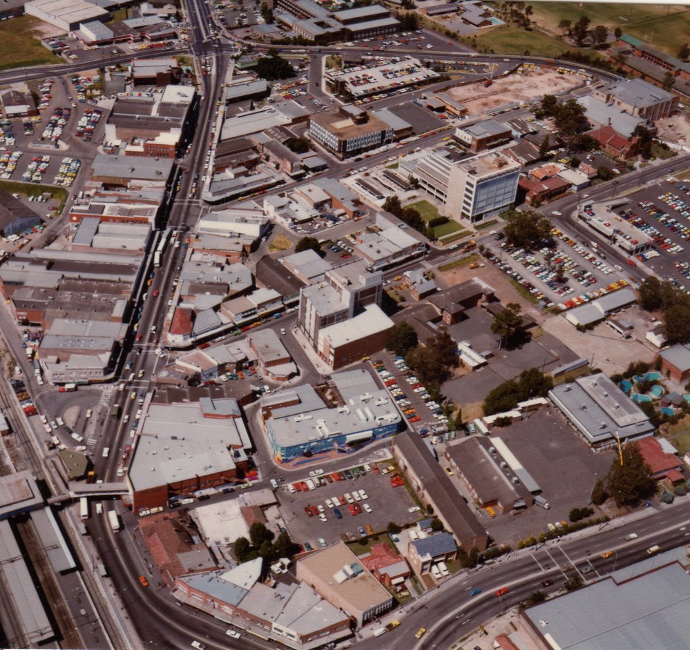 Aerial view of Blacktown CBD
