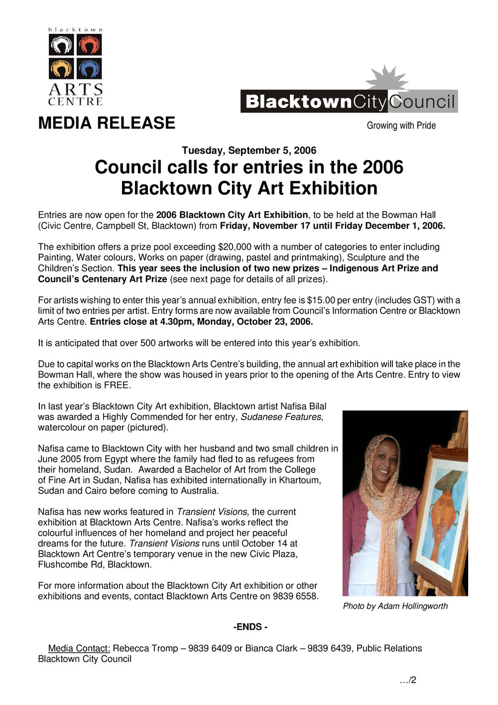 Blacktown City Art Exhibition, 2006