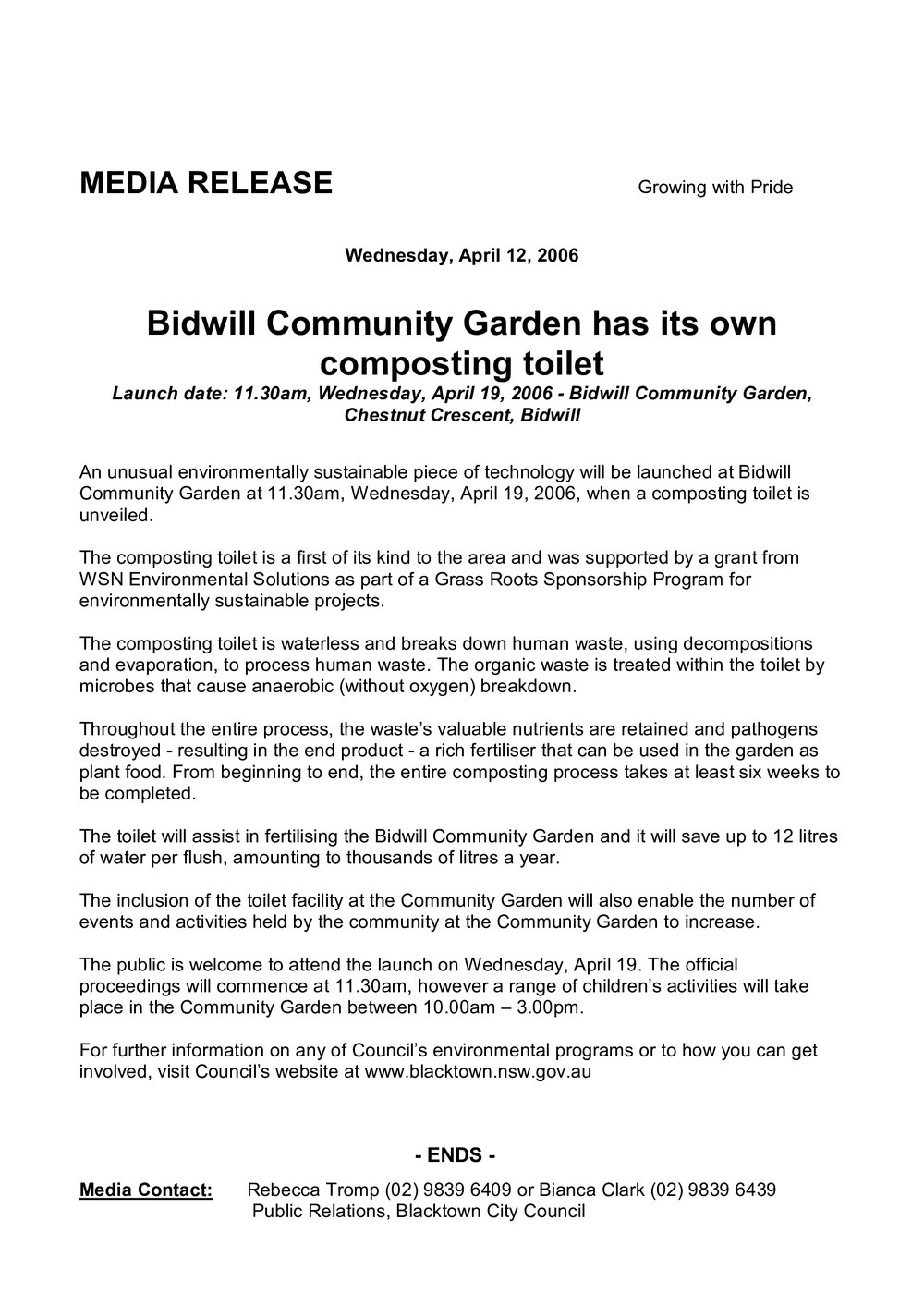 Bidwill Community Garden Composting Toilet, 2006