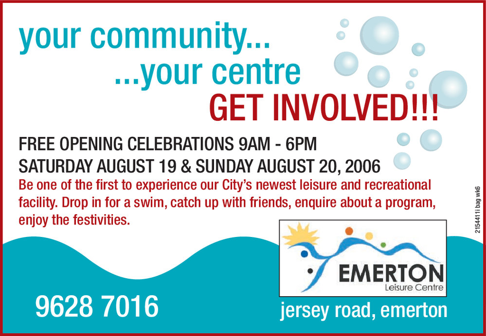 Emerton Leisure Centre Opening, 2006