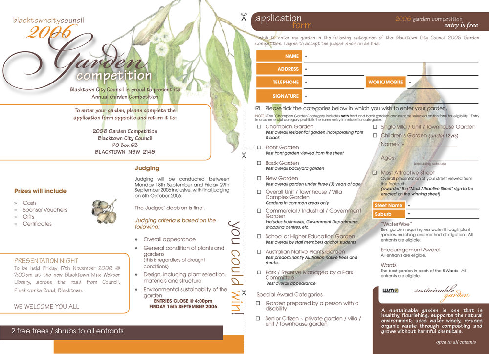 Blacktown City Council Garden Competition, 2006