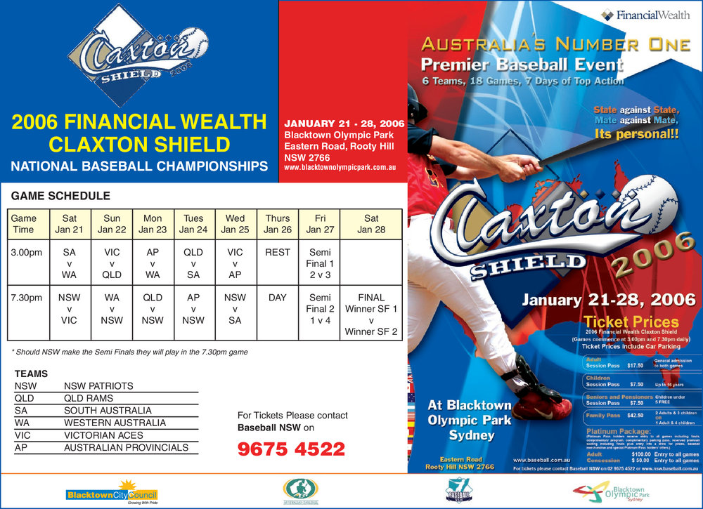 Claxton Shield, 2006