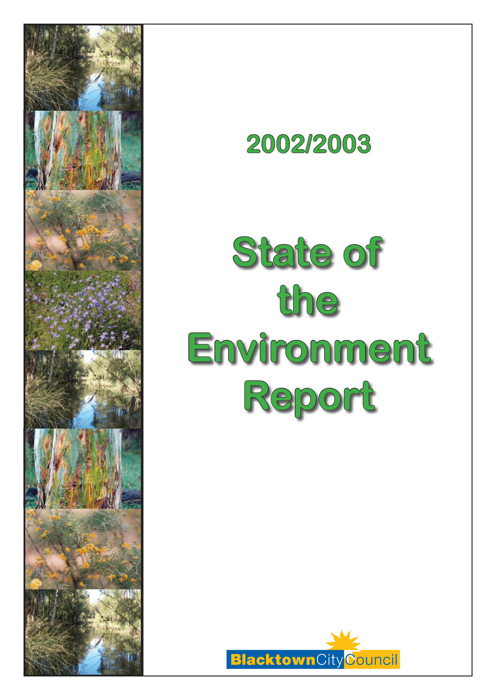 Blacktown City Council State of the Environment Report, 2002-2003