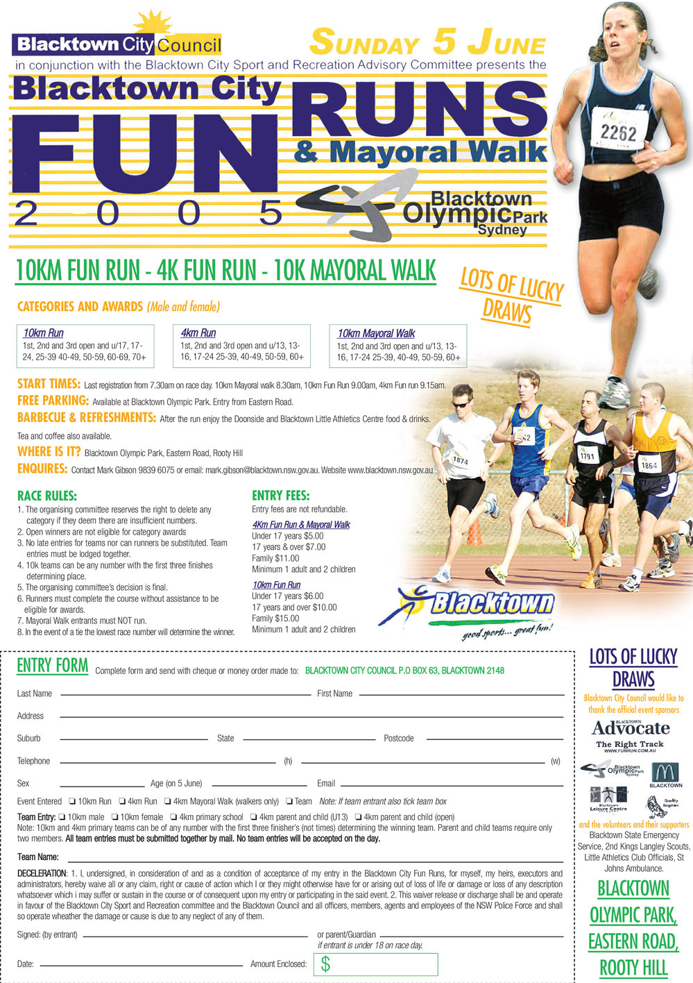 Blacktown City Fun Run, 2005