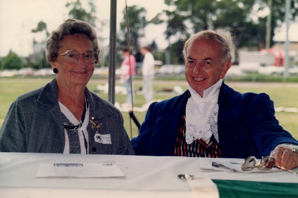Alderman Russ Dickens at a Bicentennial event 