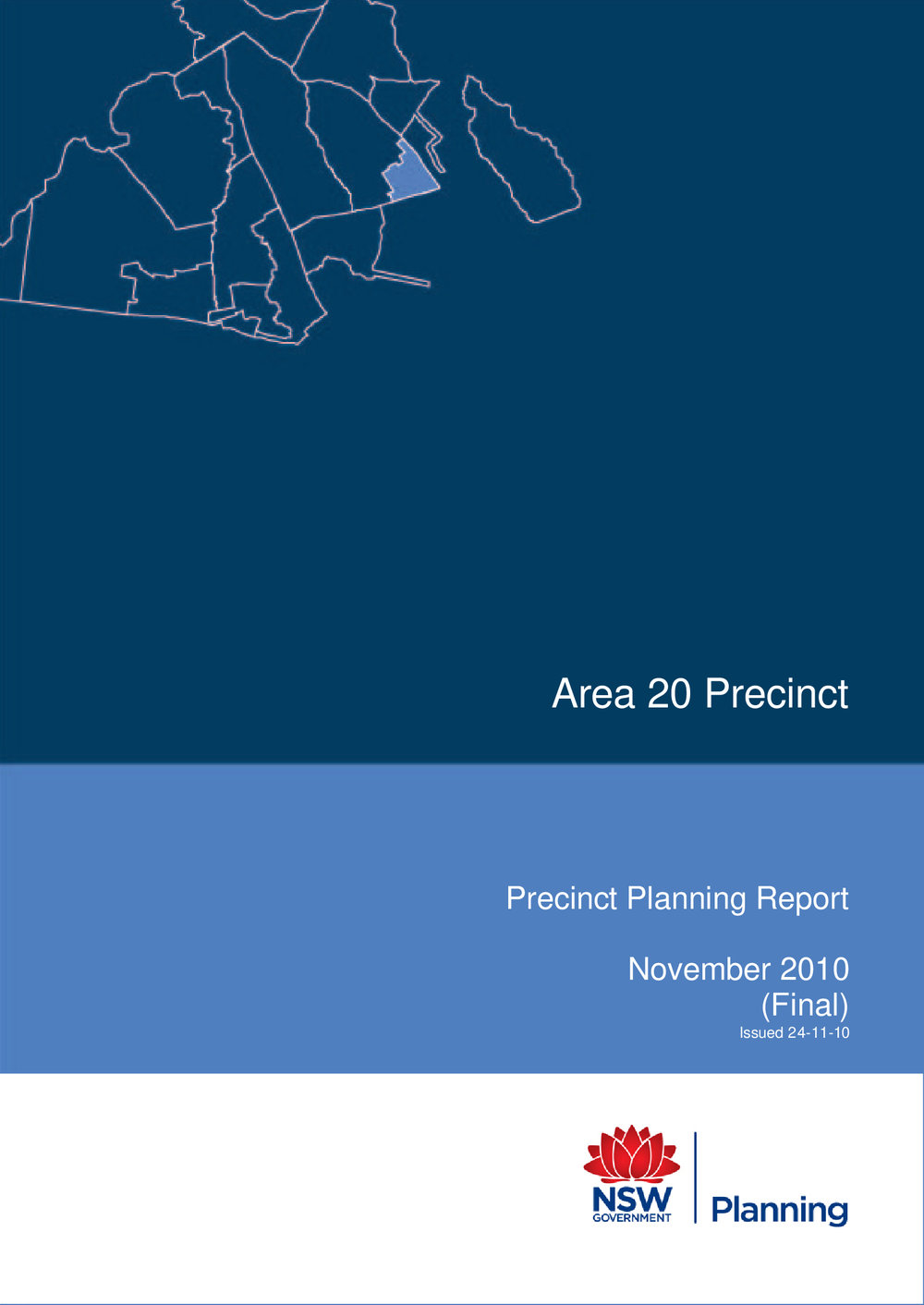 Area 20 Precinct Planning Report, 2010