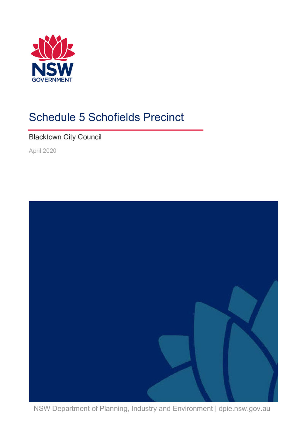 Schedule 5 Schofields Precinct, Blacktown City Council