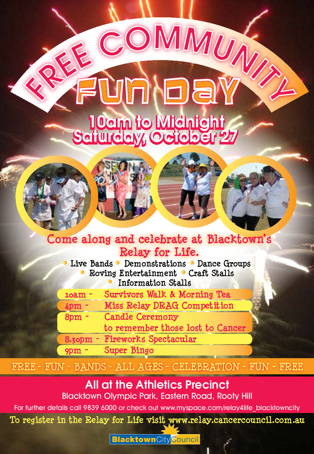 Free Community Fun Day, Relay for Life, ?2012