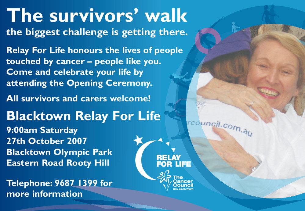 Blacktown City Relay for Life - The Survivors' Walk, 2007