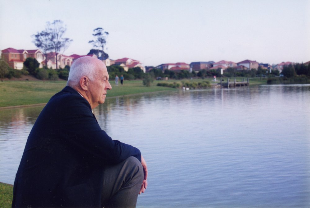Mayor Alan Pendleton at Lake Woodcroft, c2008