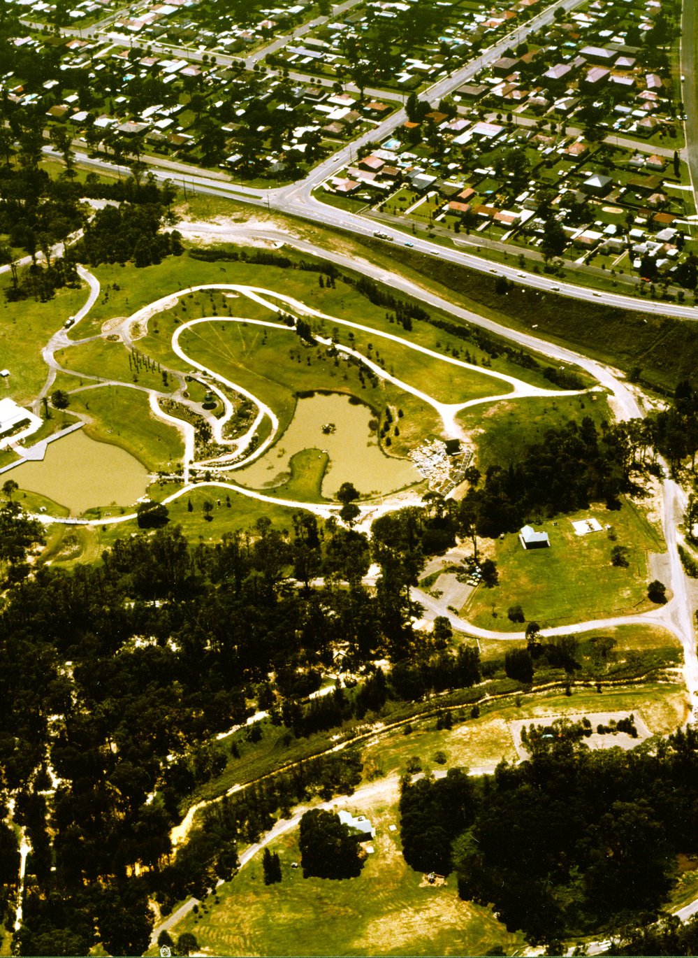 Aerial view of Nurragingy Reserve, Doonside, c1988